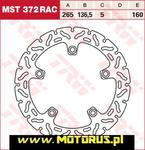 TRW MST372RAC tarcza hamulcowa TYŁ motocyklowa tarcza hamulcowa 265mm BMW F700GS ABS 13-, F650GS (798) Dakar, ABS 06-12, F800GS, ABS 08-, F800GT ABS 1 TRW Lucas motocyklowe tarcze hamulcowe w sklepie internetowym Motorus.pl