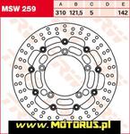 TRW LUCAS tarcza hamulcowa PRZÓD SUZUKI GSR 600 06-10, DL650 08-, GSF650 07-16, GSXF650 08-16, GSR750 11-16, GSXR750 17-, GSF1200/1250 06-17, GSXBK 13 TRW MSW259 tarcza hamulcowa PRZÓD SUZUKI GSR 600 w sklepie internetowym Motorus.pl