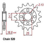 SUNSTAR SUNF3D4-17 zębów zębatka napędowa PRZÓD SUNSTAR motocyklowe zębatki przednie JAPOŃSKIE w SUPER CENY sklep motocyklowy MOTORUS.PL w sklepie internetowym Motorus.pl