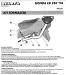 SHAD stelaż kufra centralnego HONDA CB250 1992-2004 SHAD H0C24T stelaż kufra TYŁ HONDA CB sklep MOTORUS.PL w sklepie internetowym Motorus.pl