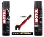 MOTUL C2+ C1 SZCZOTKA zestaw do czyszczenia i konserwacji łańcucha napędowego MOTUL chemia motocyklowa smary do łańcucha npędowego SUPER CENIE sklep motocyklowy MOTORUS.PL w sklepie internetowym Motorus.pl