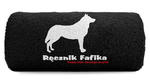 Duży Psi Ręcznik 140x70 z haftem - Pies Owczarek Niemiecki + Imię Czarny w sklepie internetowym sklep.pat15.net