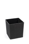 Doniczka Juka 250x250 rattan czarny w sklepie internetowym Uniflora.pl