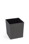 Doniczka Juka 250x250 rattan grafit metalik w sklepie internetowym Uniflora.pl