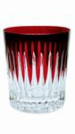 Rubinowe kryształowe szklanki do whisky 280ml Linia 6 sztuk w sklepie internetowym Marika