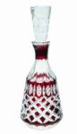 Rubinowa kryształowa karafka do wódki Krata Oliwka 500ml w sklepie internetowym Marika
