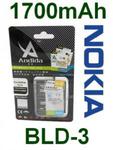 BATERIA NOKIA BLD-3 / BLD3/ Li-Ion / 1700mAh / 3.7V / Andida / zamiennik / NOKIA 2100 ; 3200 ; 3205 ; 3300 ; 6200 ; 6220 ; 6225 ; 6610 ; 6610i ; 7210 w sklepie internetowym Batteryworld.eu