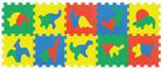 SMILY MATA PIANKOWA - PUZZLE ZWIERZĘTA 32x32 cm DINOZAURY 1021B3 puzzle piankowe w sklepie internetowym Malutek