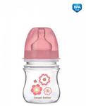 Canpol babies 35/216 NEWBORN BABY 120ml EasyStart Butelka antykolkowa szerokootworowa KWIATKI w sklepie internetowym Malutek