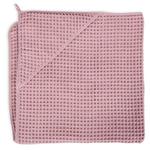 Ceba Ręcznik 100x100 cm Waffle Line Silver Pink - okrycie kąpielowe w sklepie internetowym Malutek