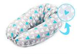Sensillo Rogal ciążowy XL- SERCA TURKUSOWE poduszka dla mamy ciążowa w sklepie internetowym Malutek