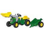 Rolly Toys Traktor na pedały John Deere z łyżką i przyczepą 2-5 Lat w sklepie internetowym SklepTodi.pl 