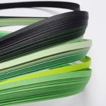 Quilling paski 5 mm -120 szt. 53 cm mix zielony w sklepie internetowym Image-Arte