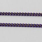 Łańcuszek diamentowy Twisted 2,2x1,8x0,6 mm platerowany dark violet -gold - 50cm w sklepie internetowym Image-Arte