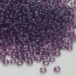 Rocaille 6/0 Czech seed beads - ametystowy ze srebrną powłoką przezroczysty - 10 gram w sklepie internetowym Image-Arte