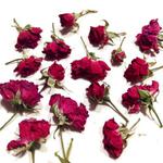 Róże miniaturowe ciemny róż/czerwony ( kwiat ok.1-1.5 cm) na łodyżkach 6 szt - 1 op w sklepie internetowym Image-Arte