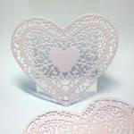 Scrapki HEART - 9x8 cm metallic pearl amethyst (220gr ) -1 szt w sklepie internetowym Image-Arte