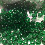 Rocaille 1/0 Czech seed beads - Transparent Medium Green 50060 -10 gram w sklepie internetowym Image-Arte