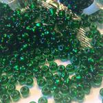 Rocaille 6/0 Czech seed beads - Transparent Medium Green 50120 -10 gram w sklepie internetowym Image-Arte