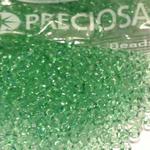 Rocaille 9/0 Czech seed beads - Transparent FLt. Gras Green -10 gram w sklepie internetowym Image-Arte