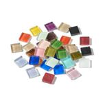 Mozaika - kaboszon - 15x15x4 mm szkło MIX RED + glitter powder 5 szt - 1 op w sklepie internetowym Image-Arte