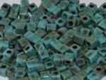 Miyuki Square Beads 4 mmPicasso Opaque SEAFOAM gREEN SB4514-04 - 5 GRAM w sklepie internetowym Image-Arte