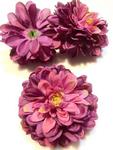 Kwiaty sztuczne - śr.11 cm - bordowo-różowy - poliester - 1 szt w sklepie internetowym Image-Arte