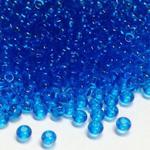 Rocaille 10/0 Czech seed beads - Transparent Capri Blue col 60150 - 10 gram w sklepie internetowym Image-Arte