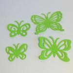Scrapki ażurowe motyle tłoczone -zielone - zestaw ( 4 szt) w sklepie internetowym Image-Arte