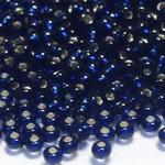 Rocaille 8/0 Czech seed beads - vSilver Lined Capri Blue 67100 - 10 gram w sklepie internetowym Image-Arte