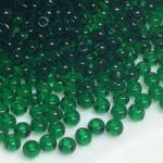 Rocaille 8/0 Czech seed beads - Transparent Dark Green 50060 - 50 gram w sklepie internetowym Image-Arte