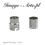 Zapięcie magnetyczne do wklejania 8 mm z zabezpieczeniem kolor srebrny w sklepie internetowym Image-Arte
