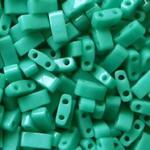 Miyuki Half Tila Beads Opaque Turquoise Green HTL0412 5 gram ok.125 szt. w sklepie internetowym Image-Arte