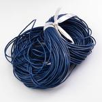 Rzemień naturalny 2 mm marine blue - 1m w sklepie internetowym Image-Arte