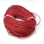 Rzemień naturalny 2 mm deep pink - 1m w sklepie internetowym Image-Arte