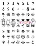 Stempel silikonowy symbole Viva Decor 14 x 18 cm w sklepie internetowym TuLuz.pl