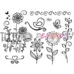 Stempel silikonowy kwiaty Viva Decor 14 x 18 cm w sklepie internetowym TuLuz.pl