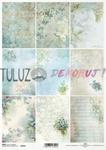 ITD Collection papier ryżowy A4 motywy roślinne kod.prod.R2052 w sklepie internetowym TuLuz.pl