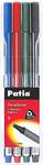 Cienkopisy pisaki TRIO 4 kolory PATIO (18524PTR) w sklepie internetowym Tornistry.com.pl