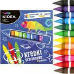 Kredki świecowe grafionowe 12 kolorów KIDEA (KG12KA) w sklepie internetowym Tornistry.com.pl