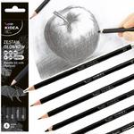 Ołówek Ołówki + węgiel do szkicowania 6 sztuk KIDEA (ZOW6KA) w sklepie internetowym Tornistry.com.pl