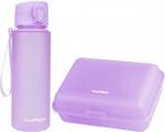 Zestaw bidon i śniadaniówka CoolPack BRISK fioletowy, PASTEL / POWDER PURPLE 600 ml (Z16648+Z03994) w sklepie internetowym Tornistry.com.pl