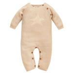 Rampers niemowlęcy dziany bambusowo-bawełniany Sunny Beige | Yosoy w sklepie internetowym Biały Motylek