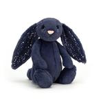 Przytulanka Króliczek - Granatowy z uszami w gwiazdki 31cm | JellyCat w sklepie internetowym Biały Motylek