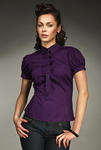 Koszula z uroczymi kokardkami fiolet - K27 w sklepie internetowym LadyStyle