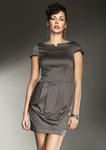 Piękna sukienka bombka oliwka - S11 w sklepie internetowym LadyStyle