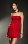 Sexy sukienka z kieszeniami czerwony - S12 w sklepie internetowym LadyStyle