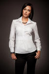 Wyjątkowa koszula w modnym fasonie - biały - K23 w sklepie internetowym LadyStyle