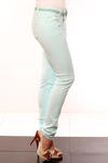 3615-3 Kolorowe rurki jeansowe + pasek  miętowy sorbet w sklepie internetowym LadyStyle