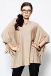 3916-1 Narzutka typu nietoperz - camel w sklepie internetowym LadyStyle